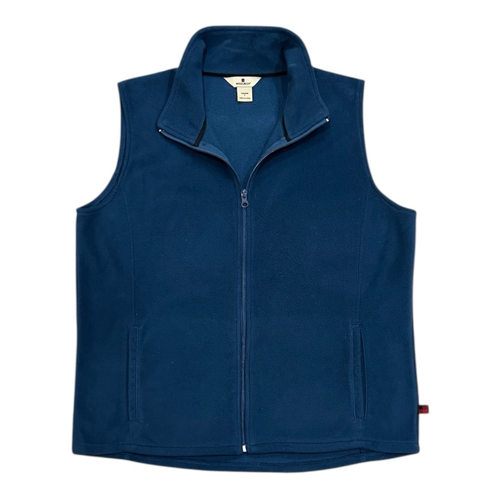 Woolrich Blue Indigo Fleece Vest Size Large